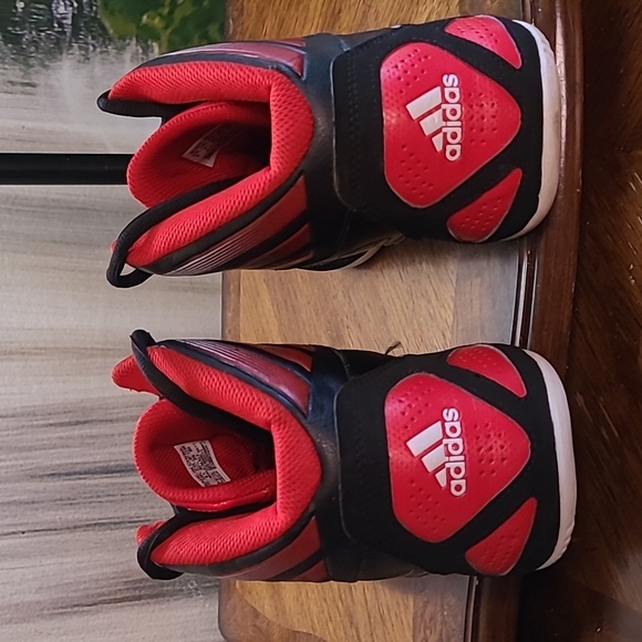 Adidas Next Level Speed Basketball Mens 9 black and red athletic high top shoes - Picture 5 of 9